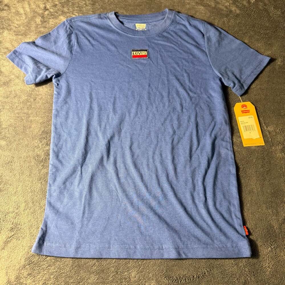 Levi's youth  Applique Chest Crew Neck Short Sleeve T-Shirt True Blue